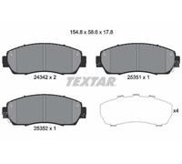 TEXTAR Plaquettes de frein Avant pour HONDA CR-V III (RE) pour HAVAL H6 SUV