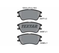 TEXTAR Plaquettes de frein Avant pour HYUNDAI ATOS (MX) Plaquettes de freins
