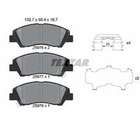 TEXTAR Plaquettes de frein Avant pour HYUNDAI i10 (IA) i10 III (AC3, AI3)