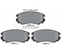 TEXTAR Plaquettes de frein Avant pour HYUNDAI TUCSON (JM) pour KIA SOUL (AM)