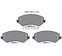TEXTAR Plaquettes de frein Avant pour JEEP CHEROKEE (KJ) pour DODGE CARAVAN (RG)
