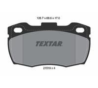 TEXTAR Plaquettes de frein Avant pour LAND ROVER Defender SUV (L316) Plaquettes