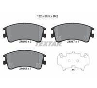 TEXTAR Plaquettes de frein Avant pour MAZDA 6 (GG) 6 Station Wagon (GY) 2404601