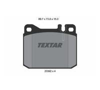 TEXTAR Plaquettes De Frein Avant Pour Mercedes-Benz Kombi T-Model S-Klasse