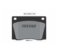 TEXTAR Plaquettes De Frein Avant Pour Mercedes-Benz Pagode W113 230 SL