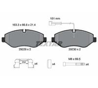 TEXTAR Plaquettes de frein Avant pour NISSAN Cabstar (F24M, F24W) Plaquettes de