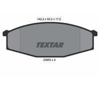 TEXTAR Plaquettes de frein Avant pour NISSAN Patrol GR IV SUV (Y60, GR) 2086301