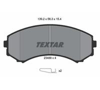 TEXTAR Plaquettes de frein Avant pour NISSAN VANETTE Camionnette (S21) 2348801
