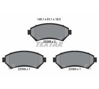 TEXTAR Plaquettes de frein Avant pour OPEL Sintra (APV) pour CHEVROLET VENTURE