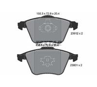 Jeu de plaquettes de frein TEXTAR 2391202, avant