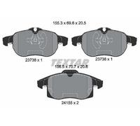 TEXTAR Plaquettes de frein Avant pour OPEL Vectra C Caravan (Z02) pour SAAB 9-3X
