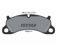 Plaquettes de frein 2500301 TEXTAR pour PORSCHE 911 Décapotable 911 Targa 911