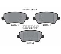 TEXTAR Plaquettes de frein Avant pour RENAULT Duster (HS) Scala (LJM) Plaquettes