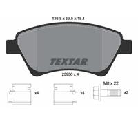 TEXTAR Plaquettes de frein Avant pour RENAULT KANGOO Express (FC0/1) Plaquettes