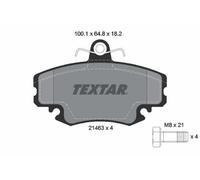 TEXTAR Plaquettes de frein Avant pour RENAULT Twingo I 3 portes (C06) Plaquettes