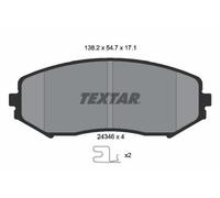 TEXTAR Plaquettes de frein Avant pour SUZUKI Grand Vitara II SUV (JT, TE, TD)