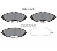 TEXTAR Plaquettes de frein Avant pour SUZUKI RENO 3/5 portes (US) Plaquettes de