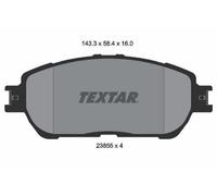 Jeu de plaquettes de frein TEXTAR 2385501, avant