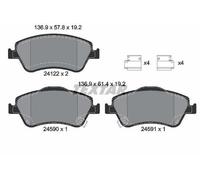 TEXTAR Plaquettes de frein Avant pour TOYOTA COROLLA A trois volumes (E15)