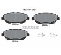 Jeu de plaquettes de frein TEXTAR 2500601, avant