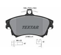 Plaquettes de frein 2198304 TEXTAR pour MITSUBISHI VOLVO SMART