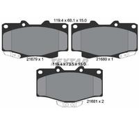 TEXTAR Plaquettes de frein Avant pour VW Taro Pick-up pour TOYOTA 4 Runner (N1)