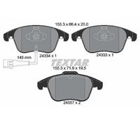 TEXTAR Plaquettes de frein Avant pour VW Tiguan I (5N) Passat NMS (A32, A33)