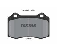 TEXTAR Plaquettes de frein pour SEAT Ibiza II (6K1) pour CITROËN DS3 Plaquettes