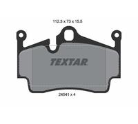 Textar Plaquettes de frein 2454101 arrière pour Porsche Boxster/Spyder/Cayman – 15,5 mm