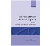 Textbook Of Syrian Semitic Inscriptions