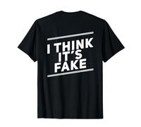 Texte Amusant de Farce de Gym avec Inscription « I Think It's Fake Gym » T-Shirt