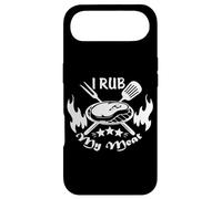 Texte Amusant I Rub My Meat BBQ Dad Accessoire pour fumoir décalé Coque pour iPhone Air