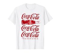 Texte Art Coca Cola Bouteille Rouge T-Shirt, Homme, Blanc, 3XL