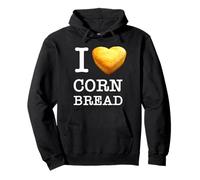 Texte Blanc « I Love Cornbread Lover's Must-See! » Sweat à Capuche