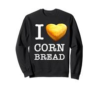 Texte Blanc « I Love Cornbread Lover's Must-See! » Sweatshirt