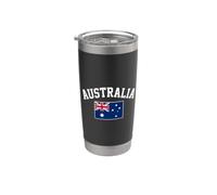 Texte collégial australien arqué avec drapeau national Gobelet isotherme en acier inoxydable double paroi