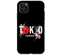 Texte de Tokyo et du Japon avec des Fleurs de Sakura Coque pour iPhone 11 Pro Max