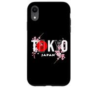 Texte de Tokyo et du Japon avec des Fleurs de Sakura Coque pour iPhone XR