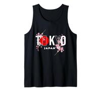 Texte de Tokyo et du Japon avec des Fleurs de Sakura Débardeur
