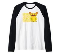 Texte du Monstre Snuggler Grin Grin Jaune Manche Raglan