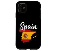 Texte Espagnol sur Drapeau Carte Nationale Coque pour iPhone 11