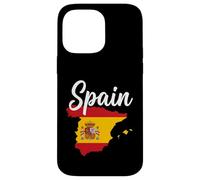 Texte Espagnol sur Drapeau Carte Nationale Coque pour iPhone 14 Pro Max