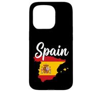 Texte Espagnol sur Drapeau Carte Nationale Coque pour iPhone 15 Pro