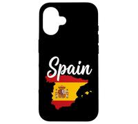 Texte Espagnol sur Drapeau Carte Nationale Coque pour iPhone 16