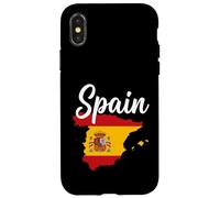 Texte Espagnol sur Drapeau Carte Nationale Coque pour iPhone X/XS