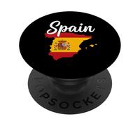 Texte Espagnol sur Drapeau Carte Nationale PopSockets PopGrip Adhésif