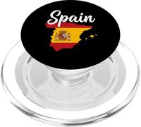 Texte Espagnol sur Drapeau Carte Nationale PopSockets PopGrip pour MagSafe