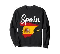 Texte Espagnol sur Drapeau Carte Nationale Sweatshirt