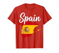 Texte Espagnol sur Drapeau Carte Nationale T-Shirt