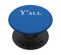Texte Graphique drôle du sud Disant Y'all PopSockets PopGrip Adhésif